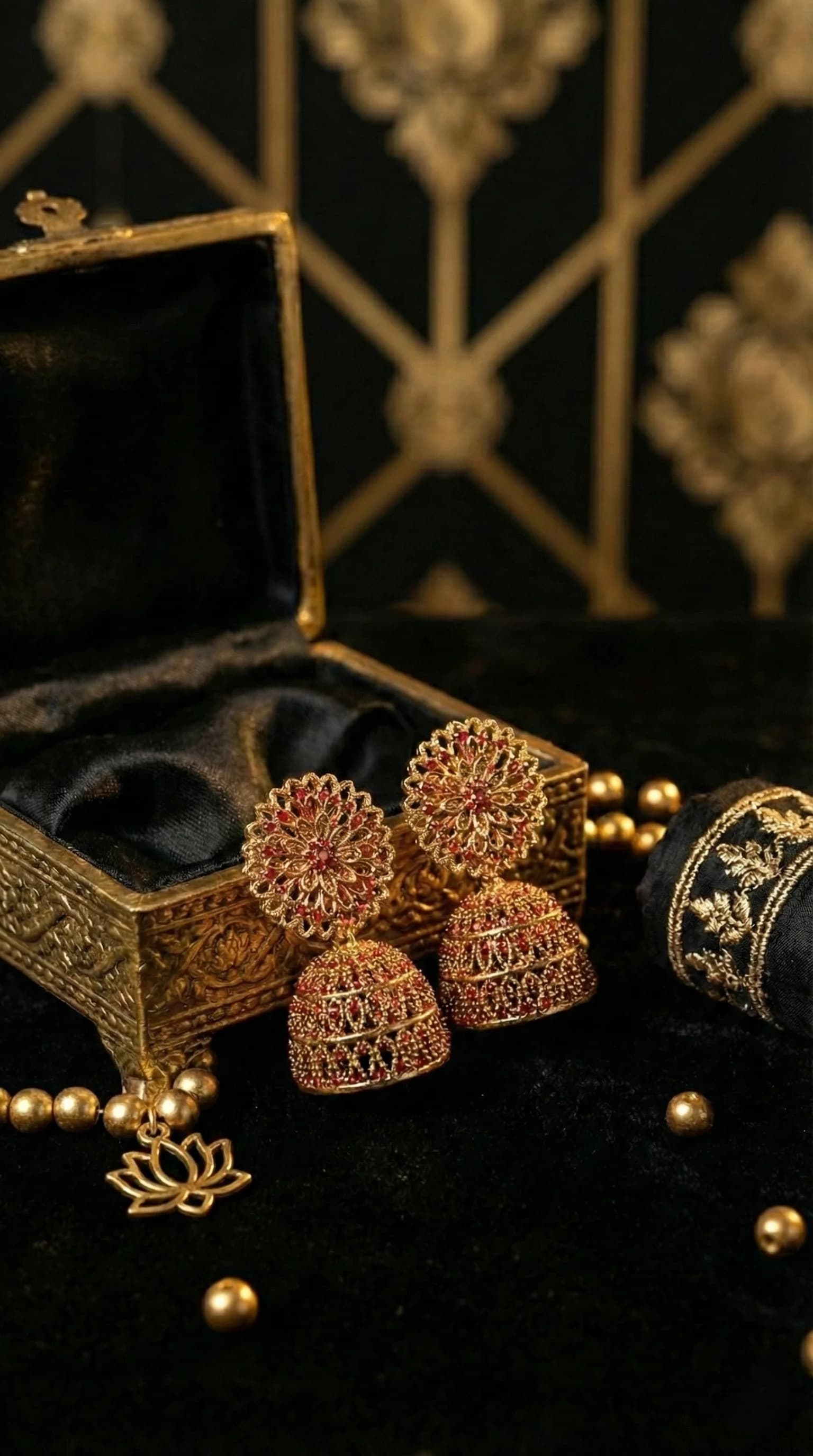 Classic Jhumka Trio Set image