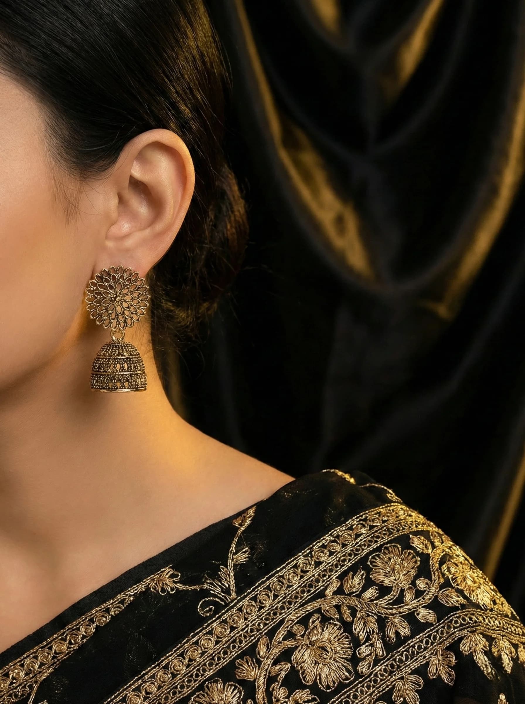 Classic Jhumka Trio Set packshot