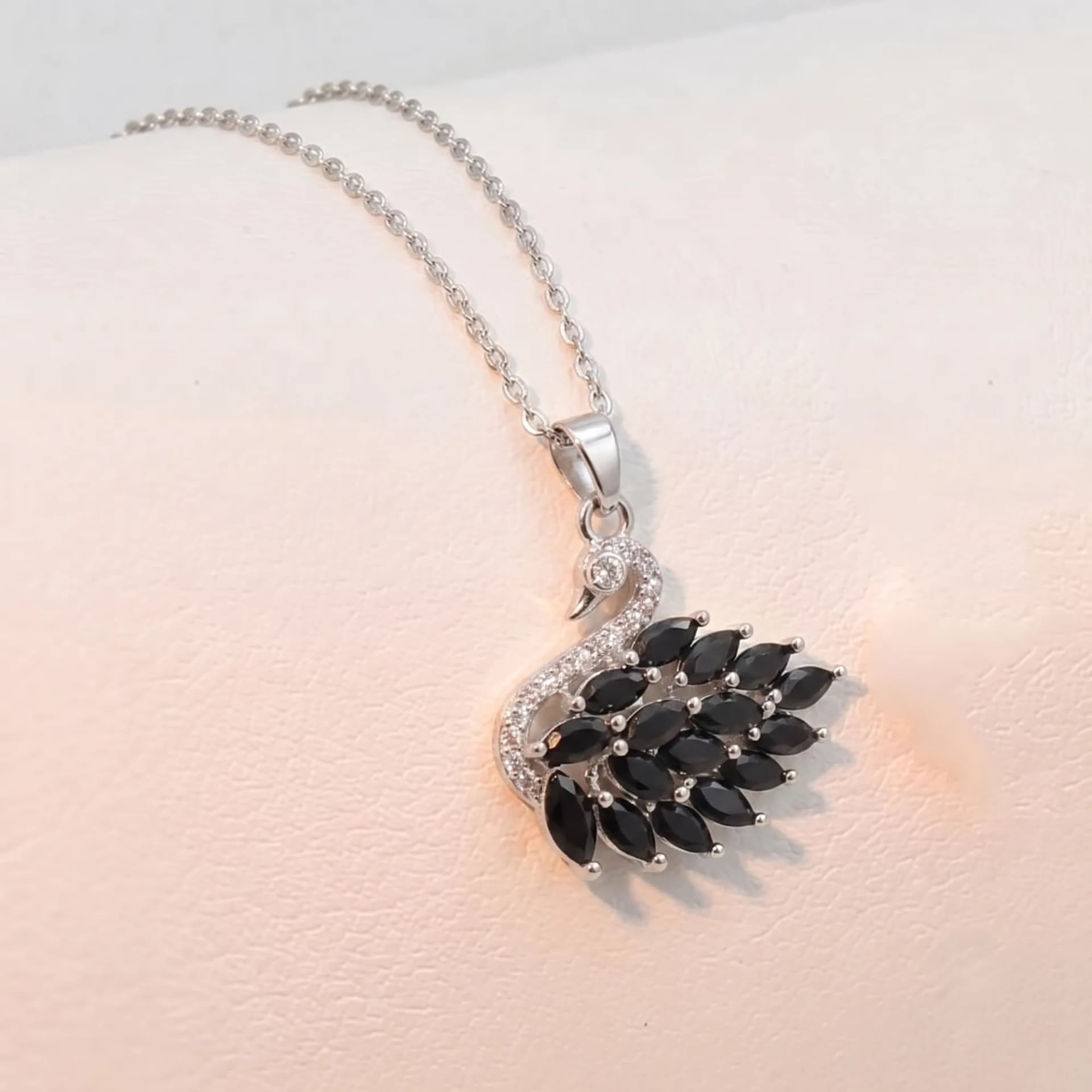 Swan Crystal Pendant Necklace image