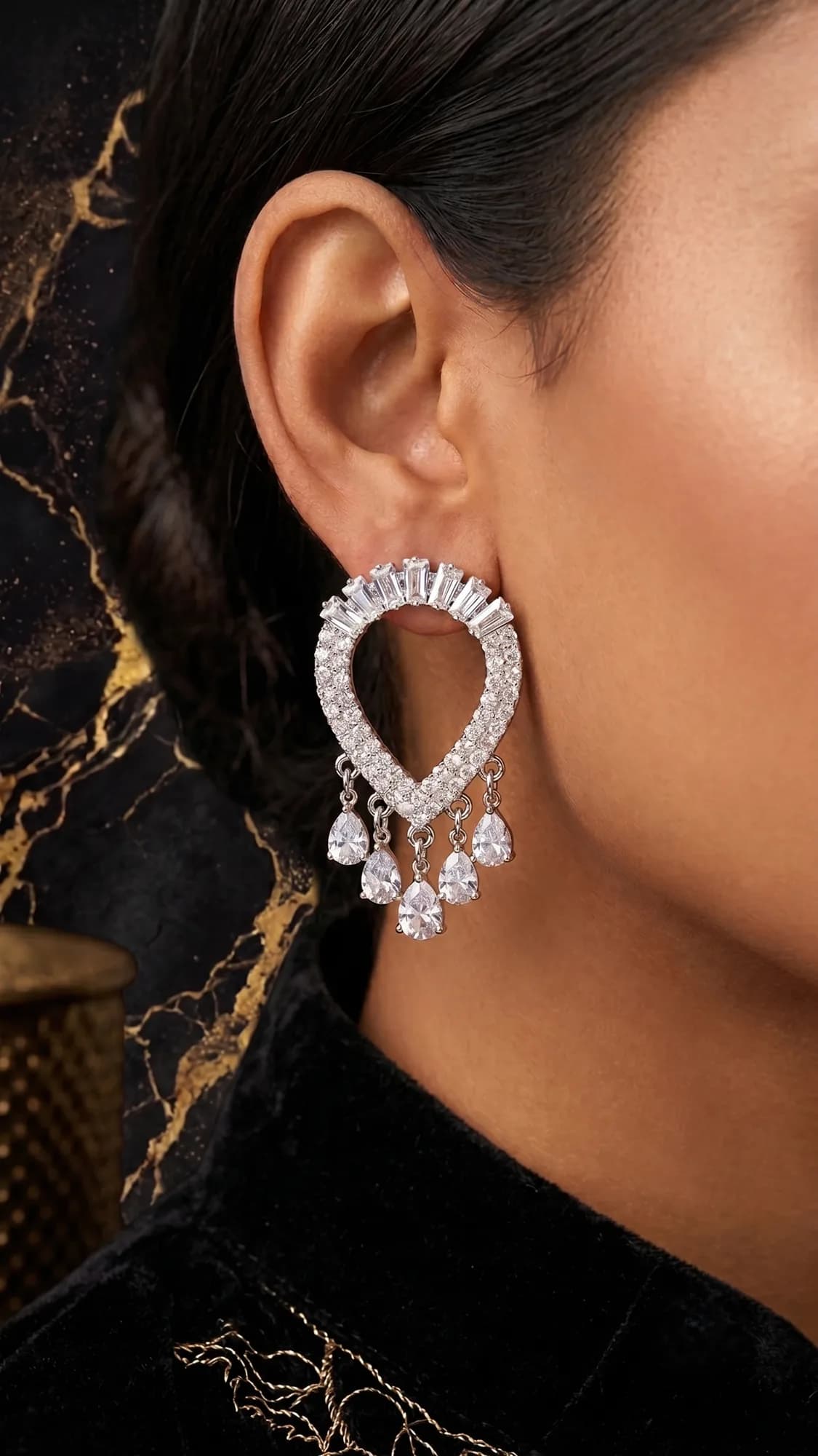 Silver Enchantment Drop Earrings packshot