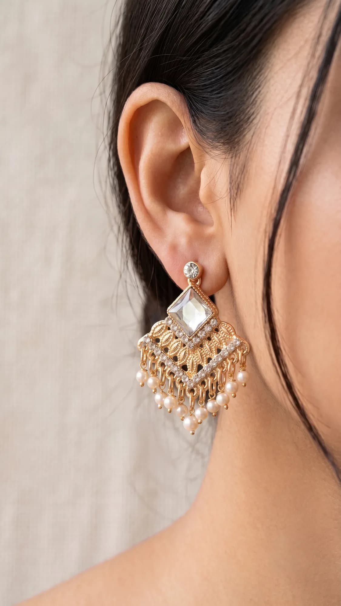 Zara Traditional Chandbala Earrings image