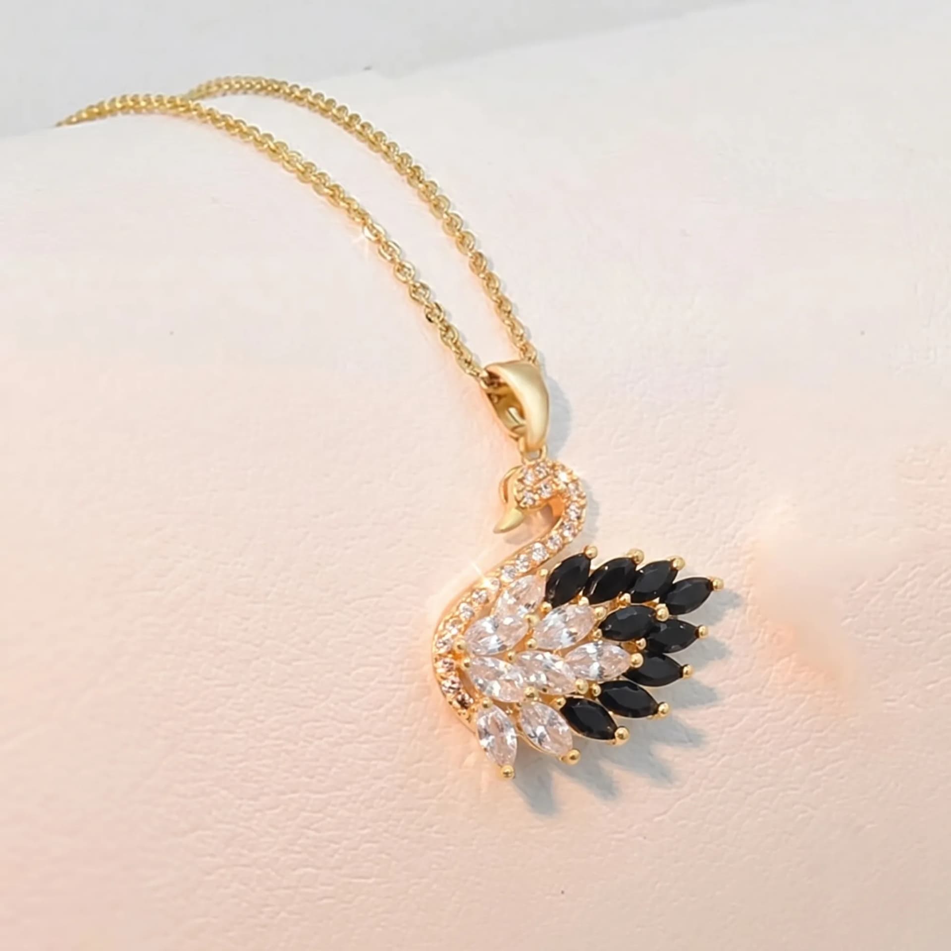 Swan Crystal Pendant Necklace image