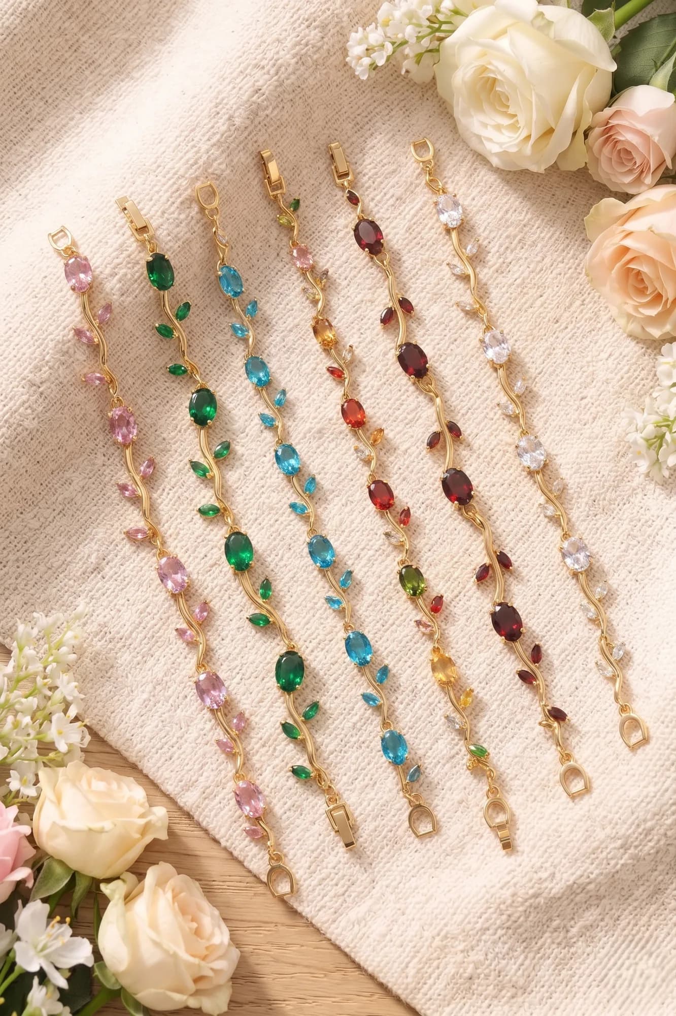 Tulip Vine Crystal Bracelet image